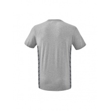 Erima Leisure T-shirt Essential Team - soft cotton blend, classic cut - light grey/grey Men